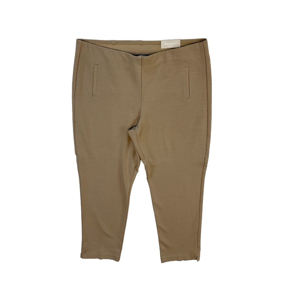 Chicos Size 3.5 US 18 So Slimming Juliet Ankle Pant Dusty Cedar Tan Pull On NWT